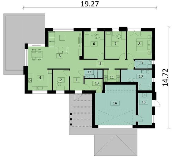 Projekt domu Ka55 Sz