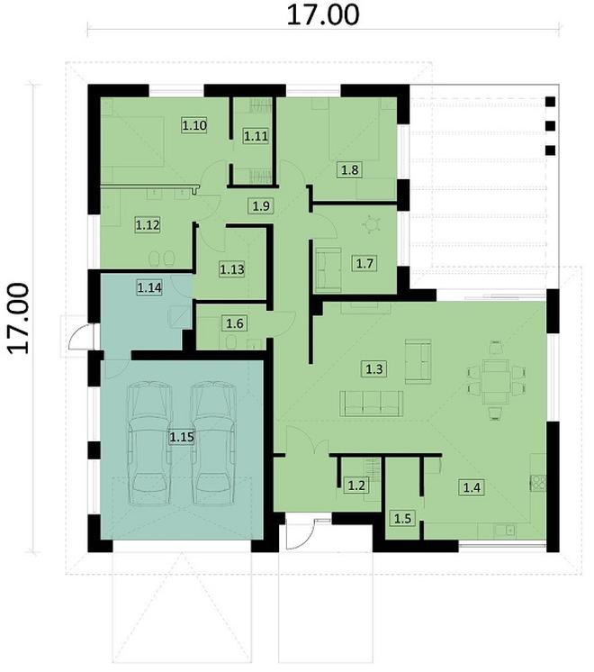 Projekt domu Ka56 Sz