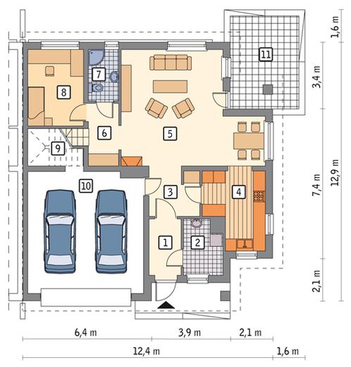Po sąsiedzku - wariant I (bliźniak)