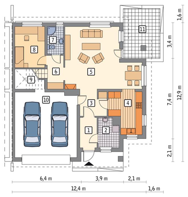 Po sąsiedzku - wariant I (bliźniak)