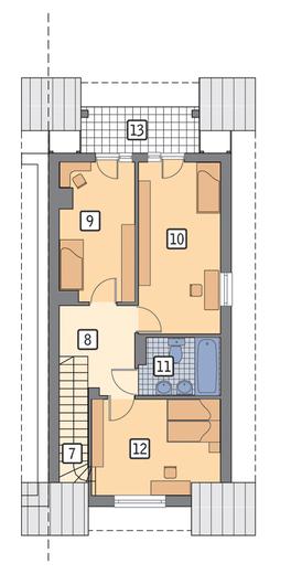 Szczupły - wariant I (bliźniak)