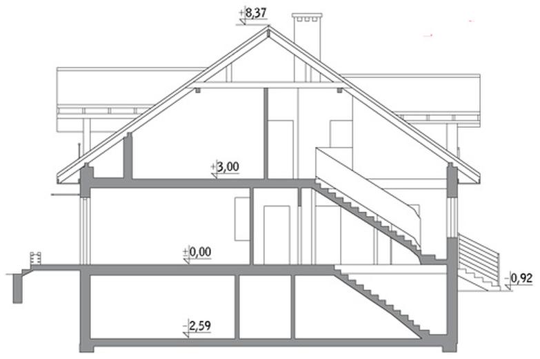 Szczupły - wariant III (bliźniak, podpiwniczony)