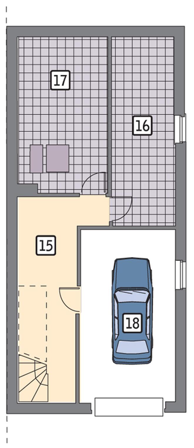 Szczupły - wariant III (bliźniak, podpiwniczony)