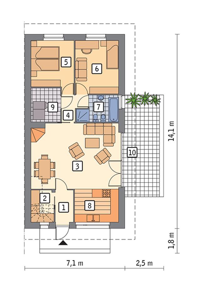 Elastyczny - wariant I (bliźniak)