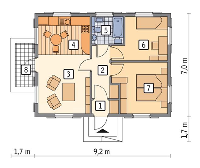 Pod tęczą (letniskowy, drewniany)