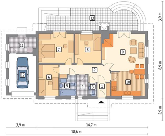 Pod dębem - wariant II (letniskowy)