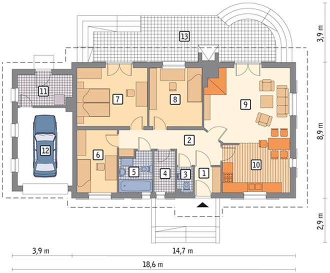 Pod dębem - wariant II (letniskowy)