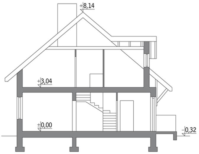 Dom za rogiem - wariant I