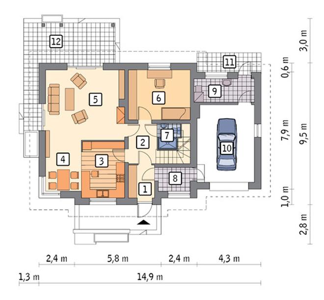 Dom za rogiem - wariant V