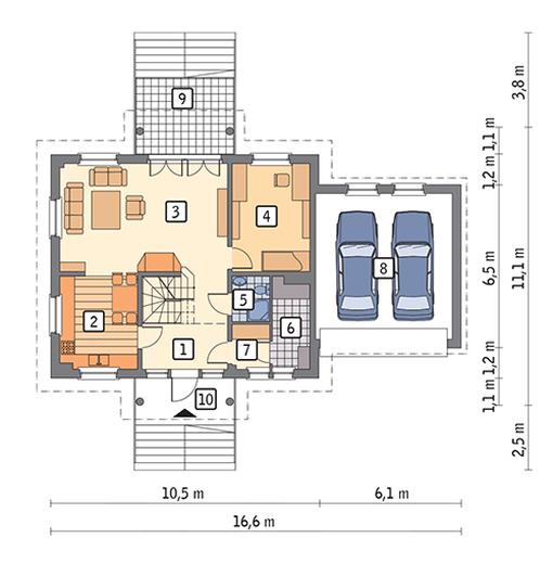 Ciekawy - wariant IV (podpiwniczony)