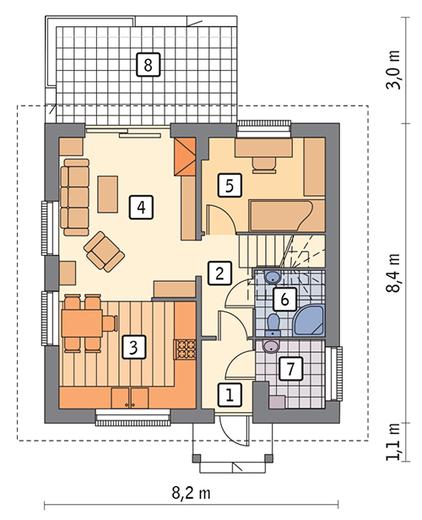 Dom na rozstaju - wariant I