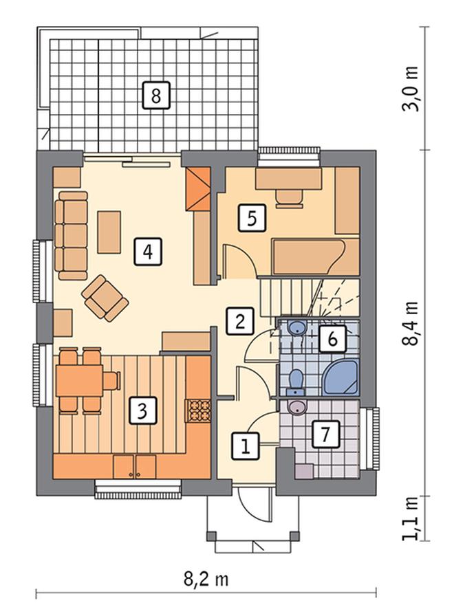 Dom na rozstaju - wariant II