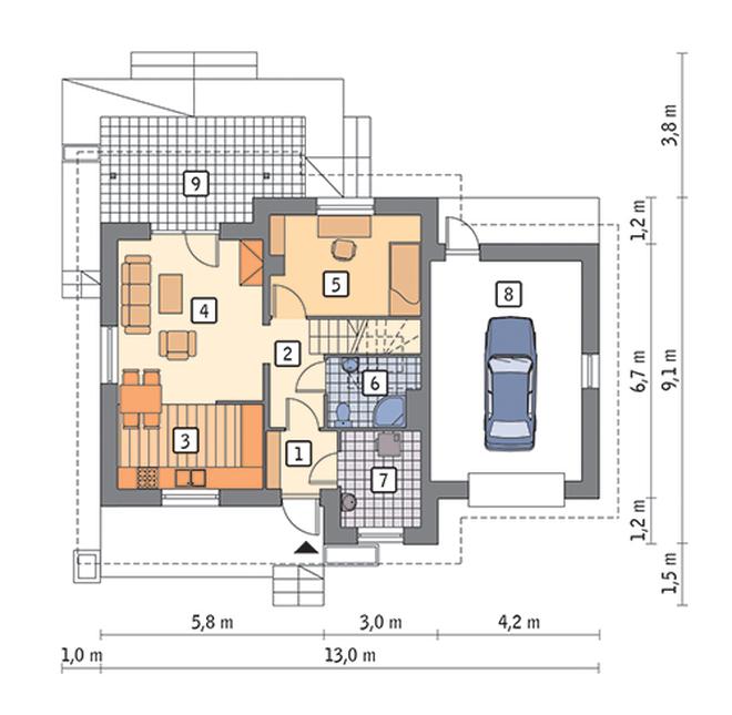 Dom na rozstaju - wariant III
