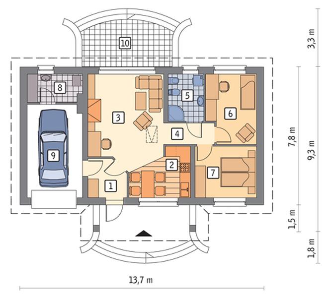 Filigranowy - wariant II