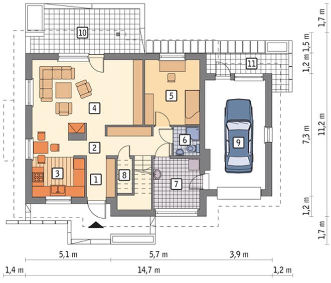 Dom na przedmieściu