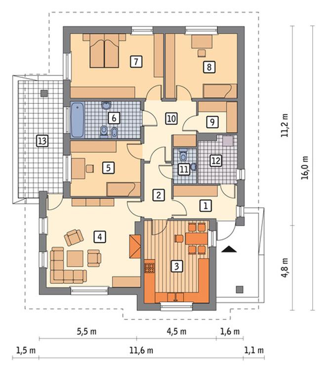 Dom w pobliżu - wariant I