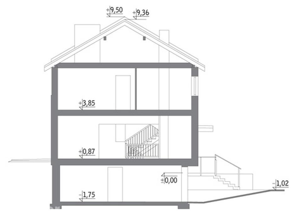 Łączący (podpiwniczony)