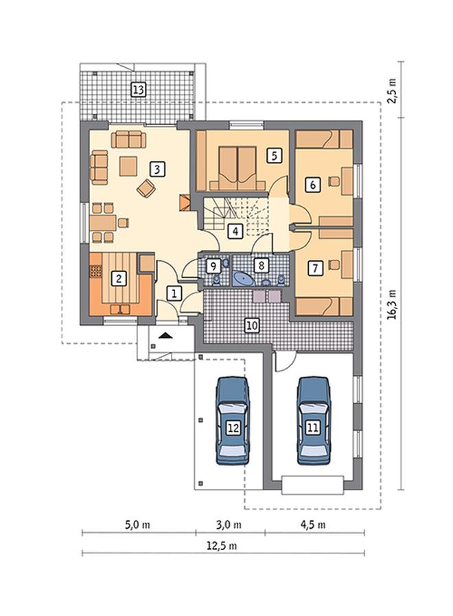 Rumiankowy - wariant I