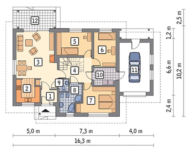 Rumiankowy - wariant II