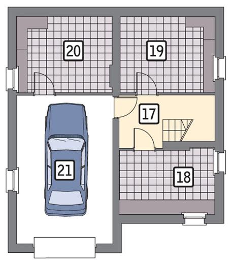 Ustronny - wariant II (podpiwniczony)