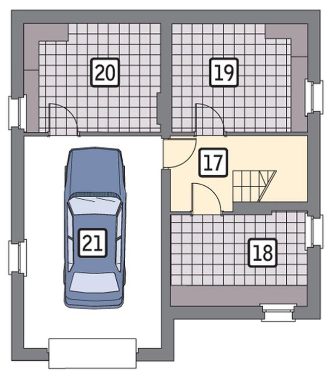Ustronny - wariant II (podpiwniczony)