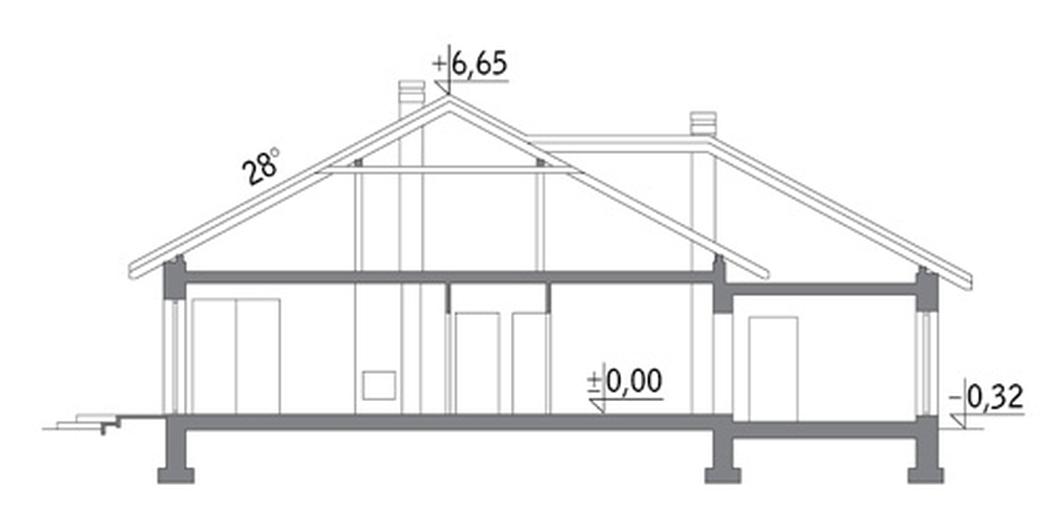Dom wśród drzew - wariant I