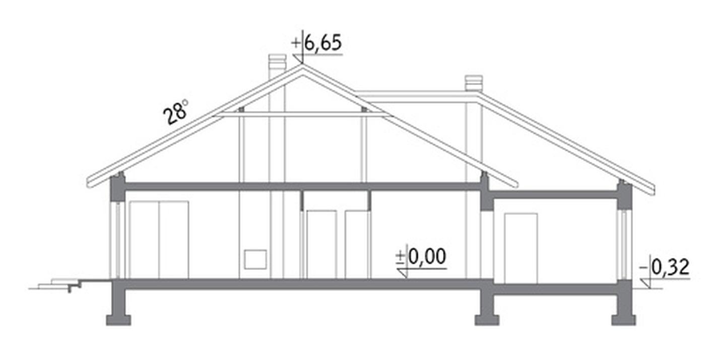 Dom wśród drzew - wariant I