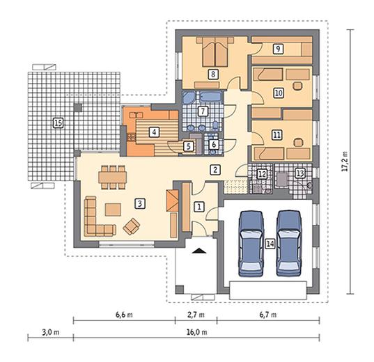 Szafranowy - wariant I