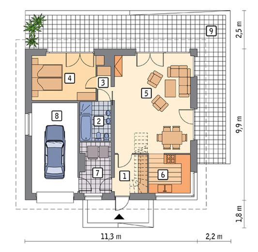 Czterolistna koniczyna - wariant V