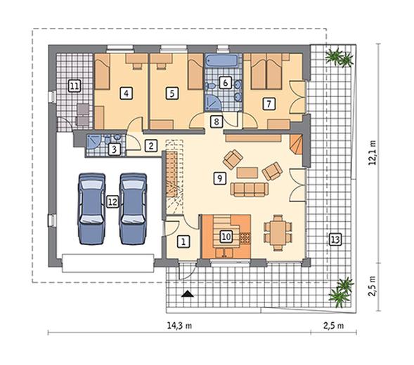 Czterolistna koniczyna - wariant XVIII