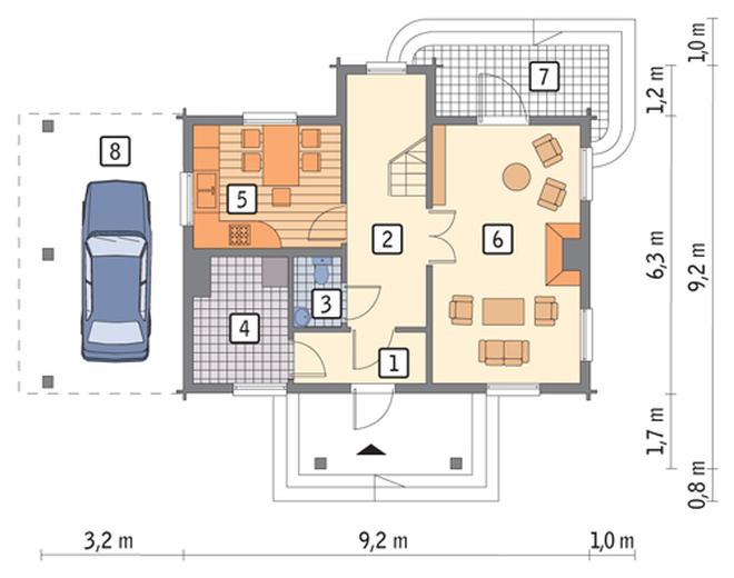 Na polanie (letniskowy, drewniany)