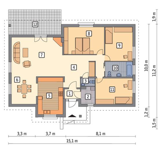 Przytulny - wariant I