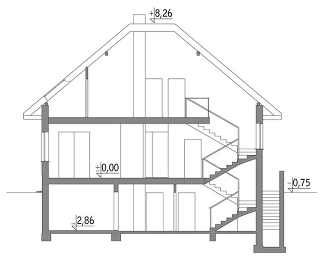Reprezentacyjny - wariant I (podpiwniczony)