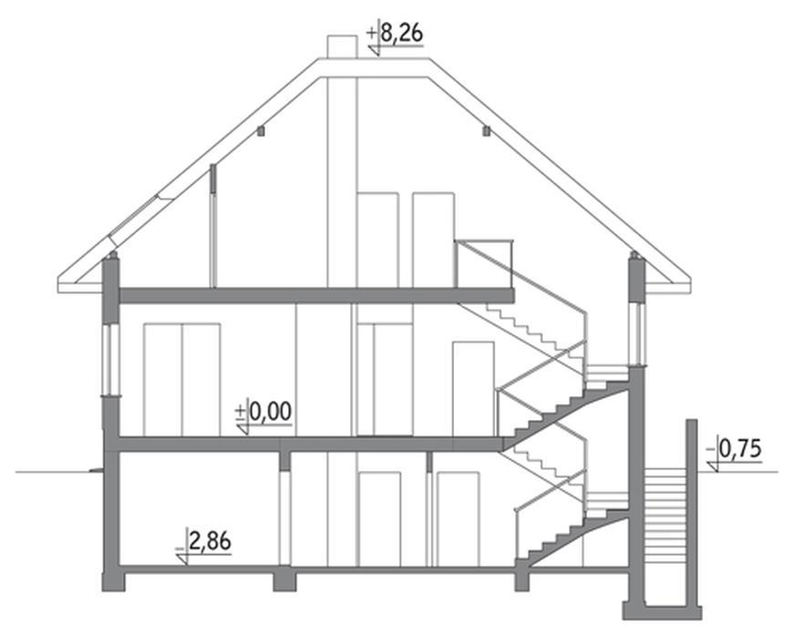 Reprezentacyjny - wariant I (podpiwniczony)