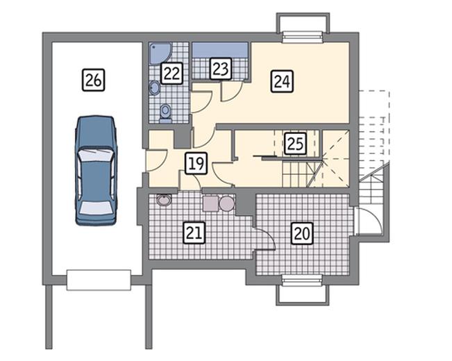 Reprezentacyjny - wariant I (podpiwniczony)