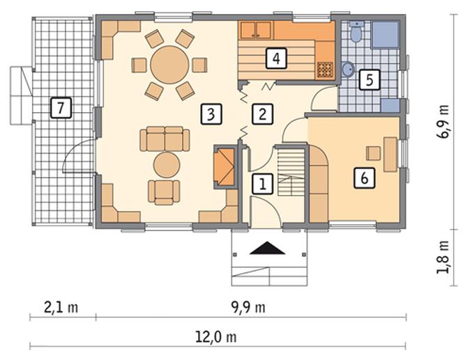 Złocisty (letniskowy, drewniany)