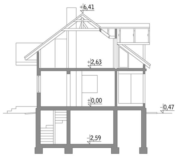 Tęczowy (podpiwniczony, letniskowy, drewniany)