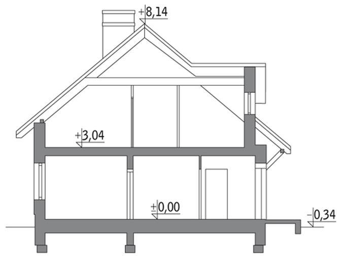 Dom za rogiem  (z wentylacją mechaniczną i rekuperacją)