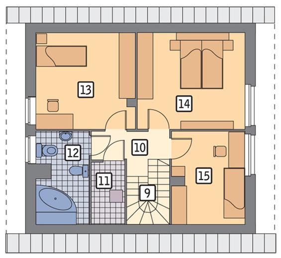 Codzienny - wariant VI  (z wentylacją mechaniczną i rekuperacją)