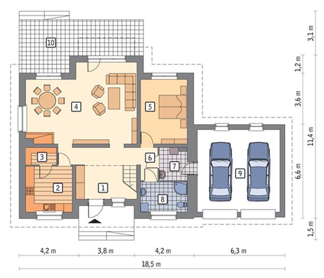 Baczny (z wentylacją mechaniczną i rekuperacją)