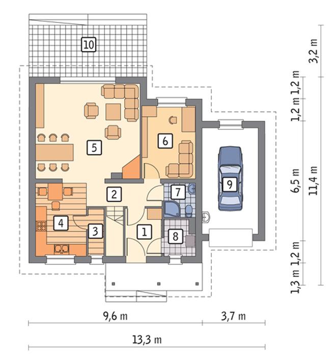 Promyk (z wentylacją mechaniczną i rekuperacją)