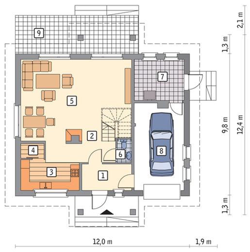 Trafny (z wentylacją mechaniczną i rekuperacją)