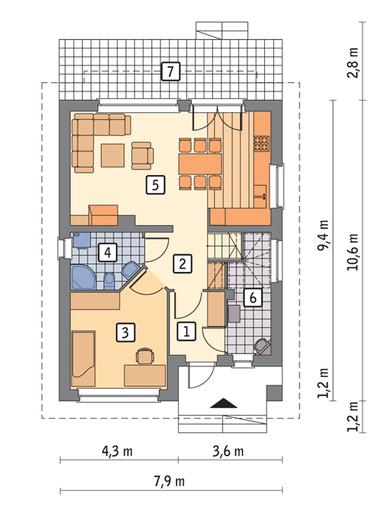 Gładki (z wentylacją mechaniczną i rekuperacją)