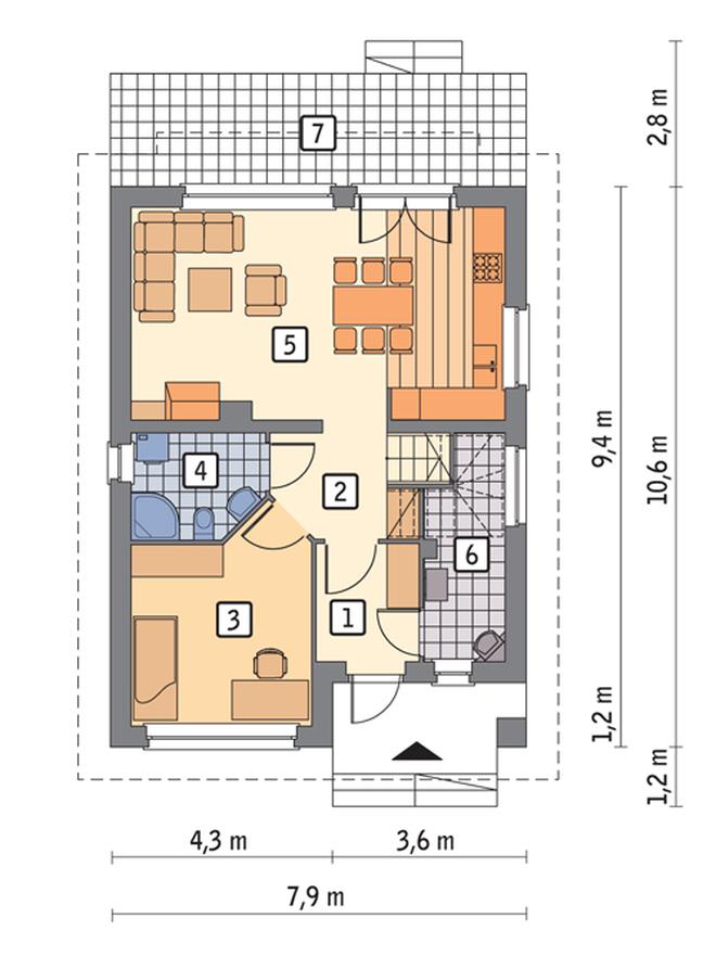 Gładki (z wentylacją mechaniczną i rekuperacją)