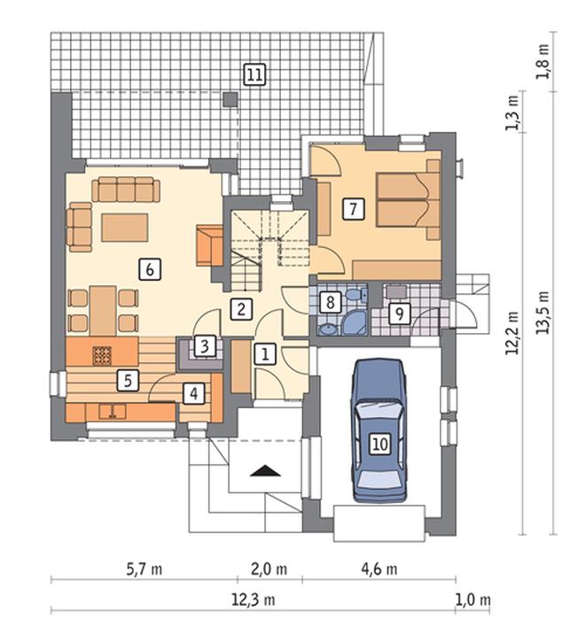 Widoczny (z wentylacją mechaniczną i rekuperacją)