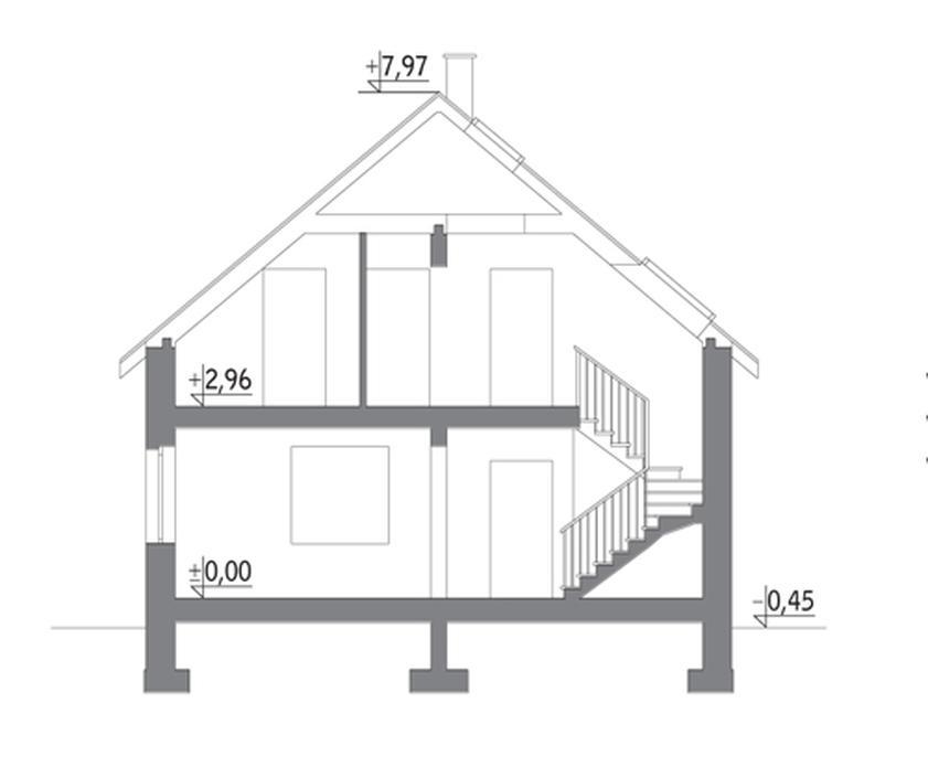 Ustronny - wariant III (z wentylacją mechaniczną i rekuperacją)