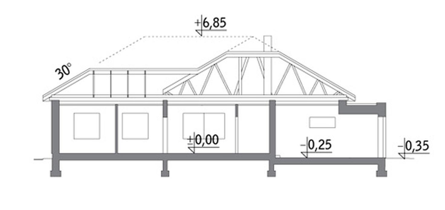 Komfortowy - wariant III  (z wentylacją mechaniczną i rekuperacją)