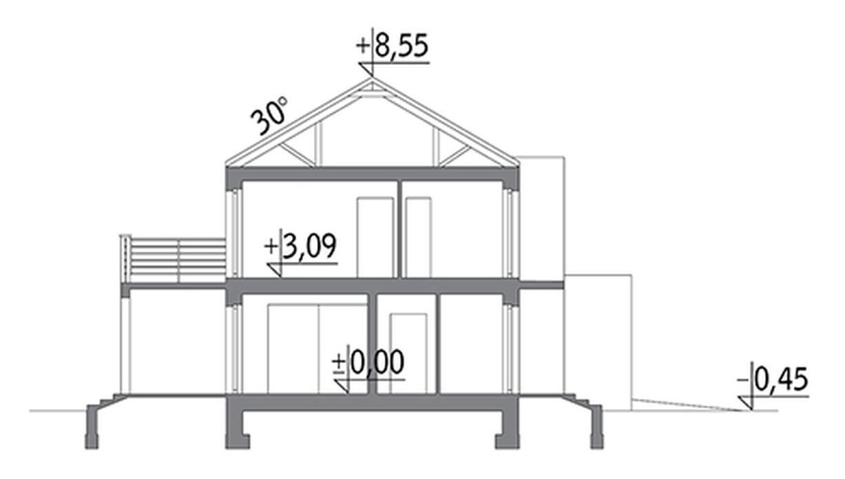 Obszerny (z wentylacją mechaniczną i rekuperacją, dwulokalowy)