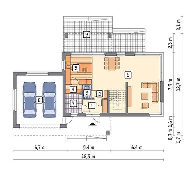 Oznaczony (z wentylacją mechaniczną i rekuperacją)