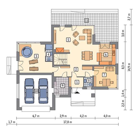 Sprzyjający (z wentylacją mechaniczną i rekuperacją)